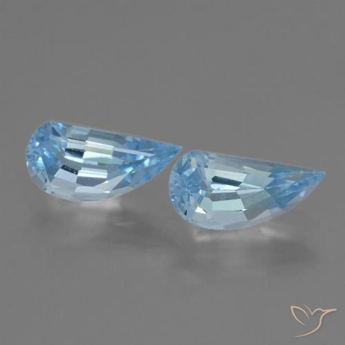 2.84ctw Natural Azul Suíço Topázio, Chique, VVS-VS
