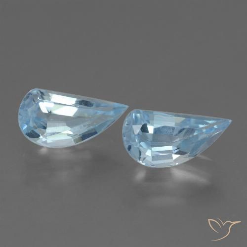 2.83ctw Natural Céu azul Topázio, Chique, VVS-VS