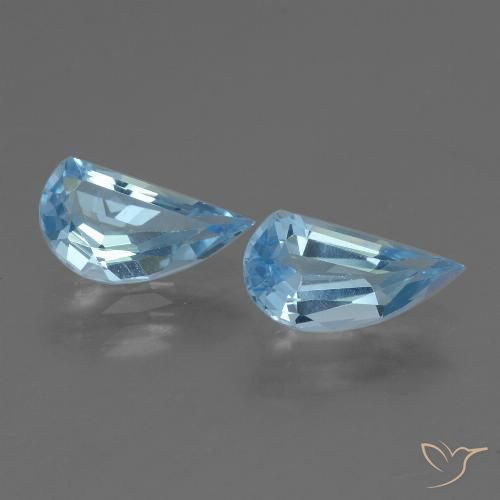 2.52ctw Natural Céu azul Topázio, Chique, VVS-VS