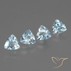 Pedras preciosas de topázio azul natural de 2,04 ct, trillion, VS