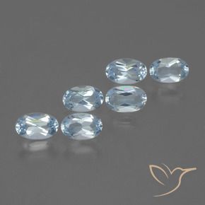 Pedras preciosas de Topázio Céu azul natural de 1.68 ct, oval, VVS-VS