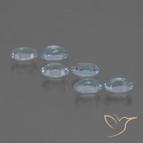 Pedras preciosas de Topázio Céu azul natural de 1.68 ct, oval, VVS-VS