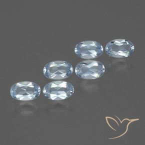 Pedras preciosas de Topázio Céu azul natural de 1.66 ct, oval, VVS-VS