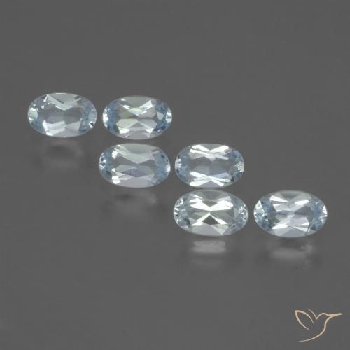 1.69ctw Natural Céu azul Topázio, oval, VS