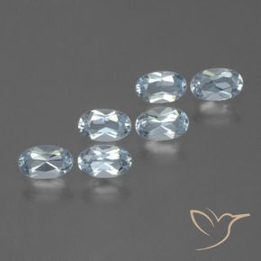 Pedras preciosas de topázio azul natural de 1,65 ct, corte oval, VVS-VS