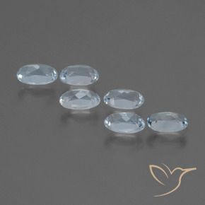 Pedras preciosas de topázio azul natural de 1,65 ct, corte oval, VVS-VS