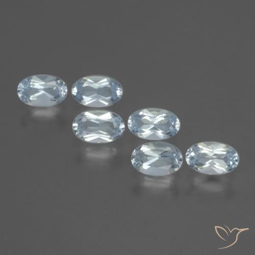 1.74ctw Natural Céu azul Topázio, oval, VS