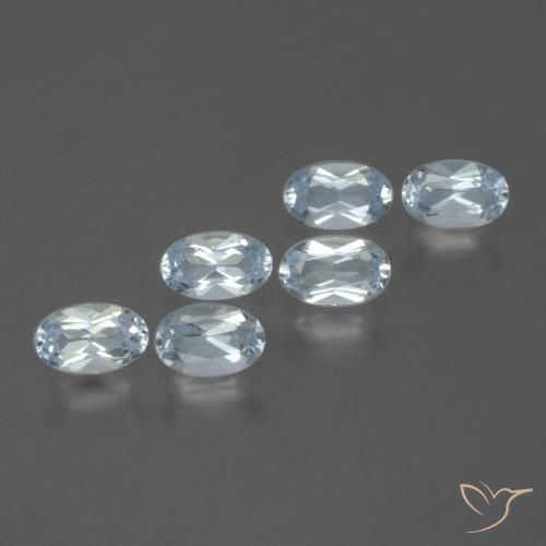 Pedras preciosas de Topázio Céu azul natural de 1.74 ct, oval, VS