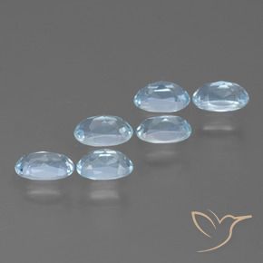 Pedras preciosas de topázio azul natural de 1,84 ct, corte oval, VS