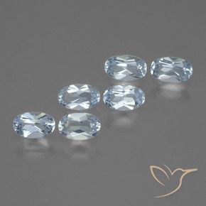 Pedras preciosas de Topázio Céu azul natural de 1.76 ct, oval, VVS-VS