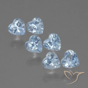 Pedras preciosas de Topázio Céu azul natural de 2.11 ct, Coração, VS