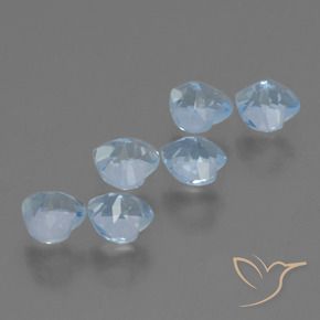 Pedras preciosas de Topázio Céu azul natural de 2.11 ct, Coração, VS