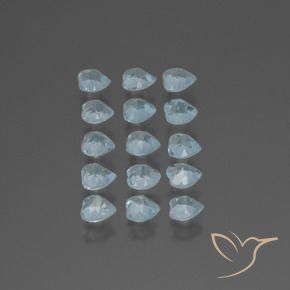 Pedras preciosas de Topázio Céu azul natural de 3.96 ct, Coração, VS