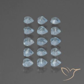 Pedras preciosas de Topázio Céu azul natural de 4.93 ct, Coração, VS
