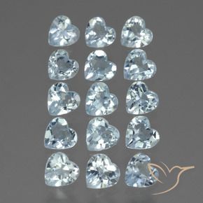 Pedras preciosas de Topázio Céu azul natural de 4.31 ct, Coração, VS