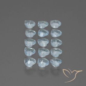 Pedras preciosas de Topázio Céu azul natural de 4.31 ct, Coração, VS