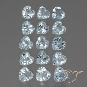 Pedras preciosas de Topázio Céu azul natural de 4.08 ct, Coração, VS