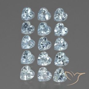 Pedras preciosas de Topázio Céu azul natural de 4.26 ct, Coração, VS