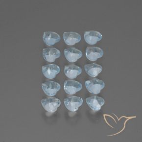 Pedras preciosas de Topázio Céu azul natural de 4.26 ct, Coração, VS