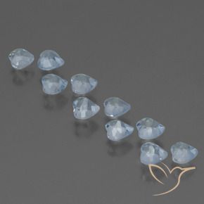 Pedras preciosas de Topázio Céu azul natural de 2.98 ct, Coração, VS