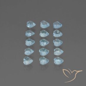 Pedras preciosas de Topázio Céu azul natural de 4.27 ct, Coração, VS