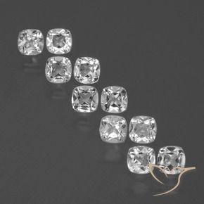 Pedras preciosas de Topázio Branco natural de 4.71 ct, Almofada, VS