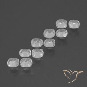 Pedras preciosas de Topázio Branco natural de 4.96 ct, Almofada, VS