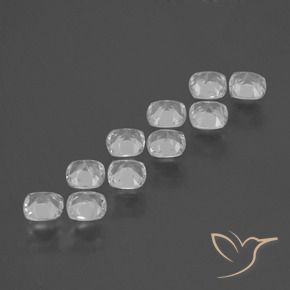 Pedras preciosas de Topázio Branco natural de 4.49 ct, Almofada, VS
