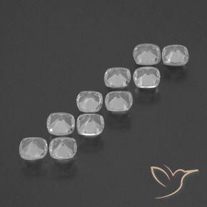 Pedras preciosas de Topázio Branco natural de 4.27 ct, Almofada, VS