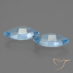 Pedras preciosas de Topázio Céu azul natural de 4.12 ct, Marquesa, VS