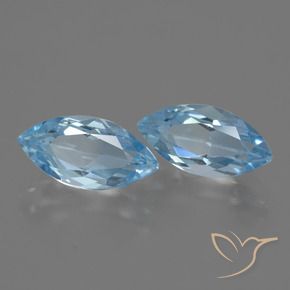 Pedras preciosas de Topázio Céu azul natural de 4.63 ct, Marquesa, VVS-VS