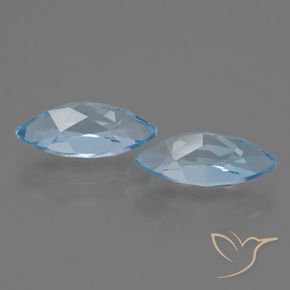 Pedras preciosas de Topázio Céu azul natural de 4.63 ct, Marquesa, VVS-VS