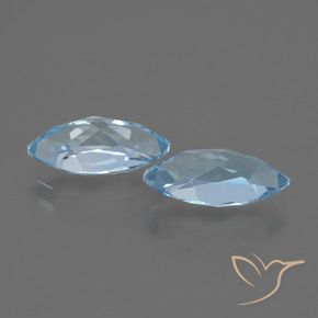 Pedras preciosas de Topázio Céu azul natural de 4.78 ct, Marquesa, VVS-VS