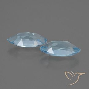 Pedras preciosas de Topázio Azul Suíço natural de 4.59 ct, Marquesa, VVS-VS