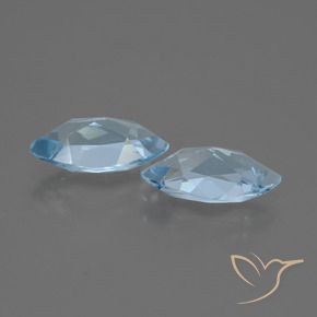 Pedras preciosas de Topázio Azul Suíço natural de 4.36 ct, Marquesa, VVS-VS