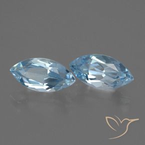 Pedras preciosas de Topázio Céu azul natural de 5.15 ct, Marquesa, VVS-VS