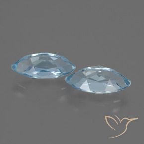 Pedras preciosas de Topázio Céu azul natural de 5.15 ct, Marquesa, VVS-VS