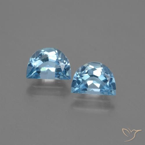 2.07ctw Natural Azul Suíço Topázio, Chique, VS