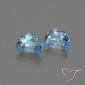 Pedras preciosas de Topázio Azul Suíço natural de 2.07 ct, Chique, VS
