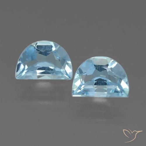 1.90ctw Natural Céu azul Topázio, Chique, VS