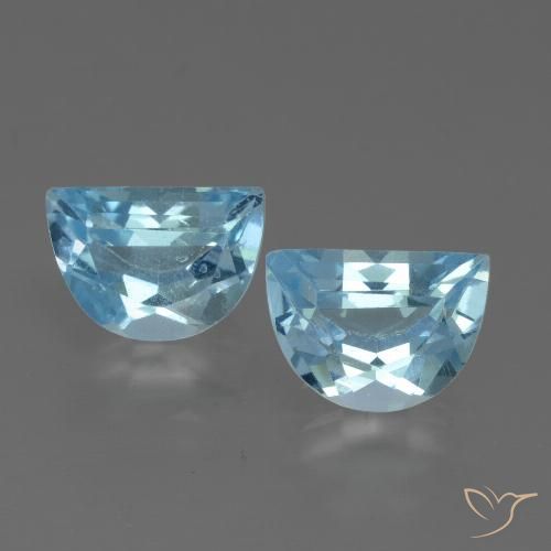 2.11ctw Natural Azul Suíço Topázio, Chique, VS