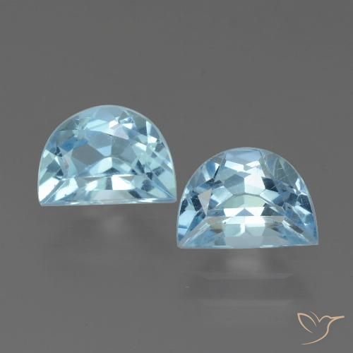 2.33ctw Natural Céu azul Topázio, Chique, VS