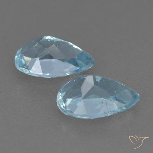 Pedras preciosas de Topázio Céu azul natural de 1.79 ct, Formato de pêra, VVS-VS