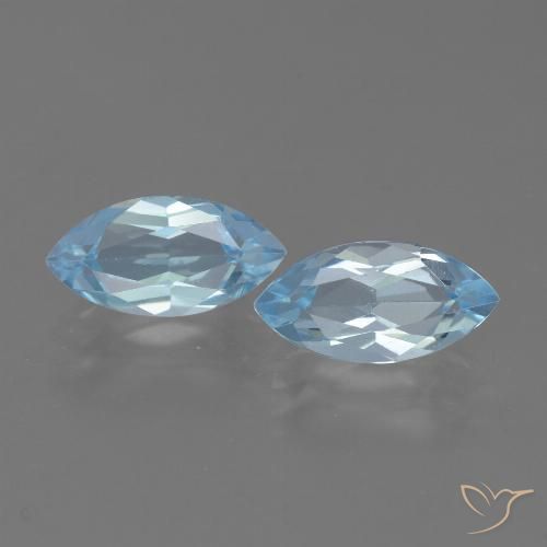 4.78ctw Natural Céu azul Topázio, Marquesa, VVS