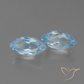 Pedras preciosas de Topázio Céu azul natural de 4.78 ct, Marquesa, VVS
