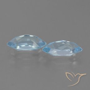 Pedras preciosas de Topázio Céu azul natural de 4.78 ct, Marquesa, VVS
