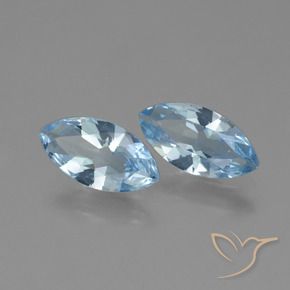 Pedras preciosas de Topázio Céu azul natural de 3.60 ct, Marquesa, VVS