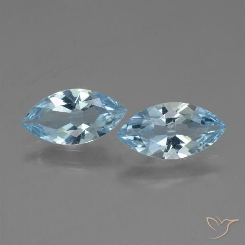 3.55ctw Natural Céu azul Topázio, Marquesa, VVS