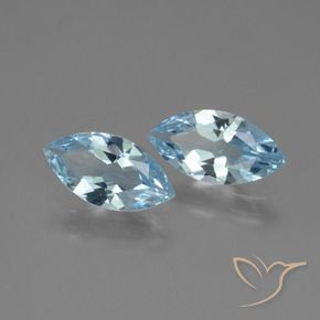 Pedras preciosas de Topázio Céu azul natural de 3.55 ct, Marquesa, VVS