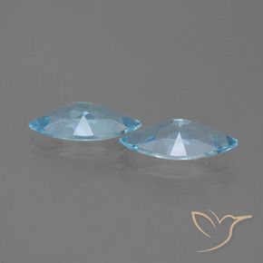 Pedras preciosas de Topázio Céu azul natural de 3.55 ct, Marquesa, VVS
